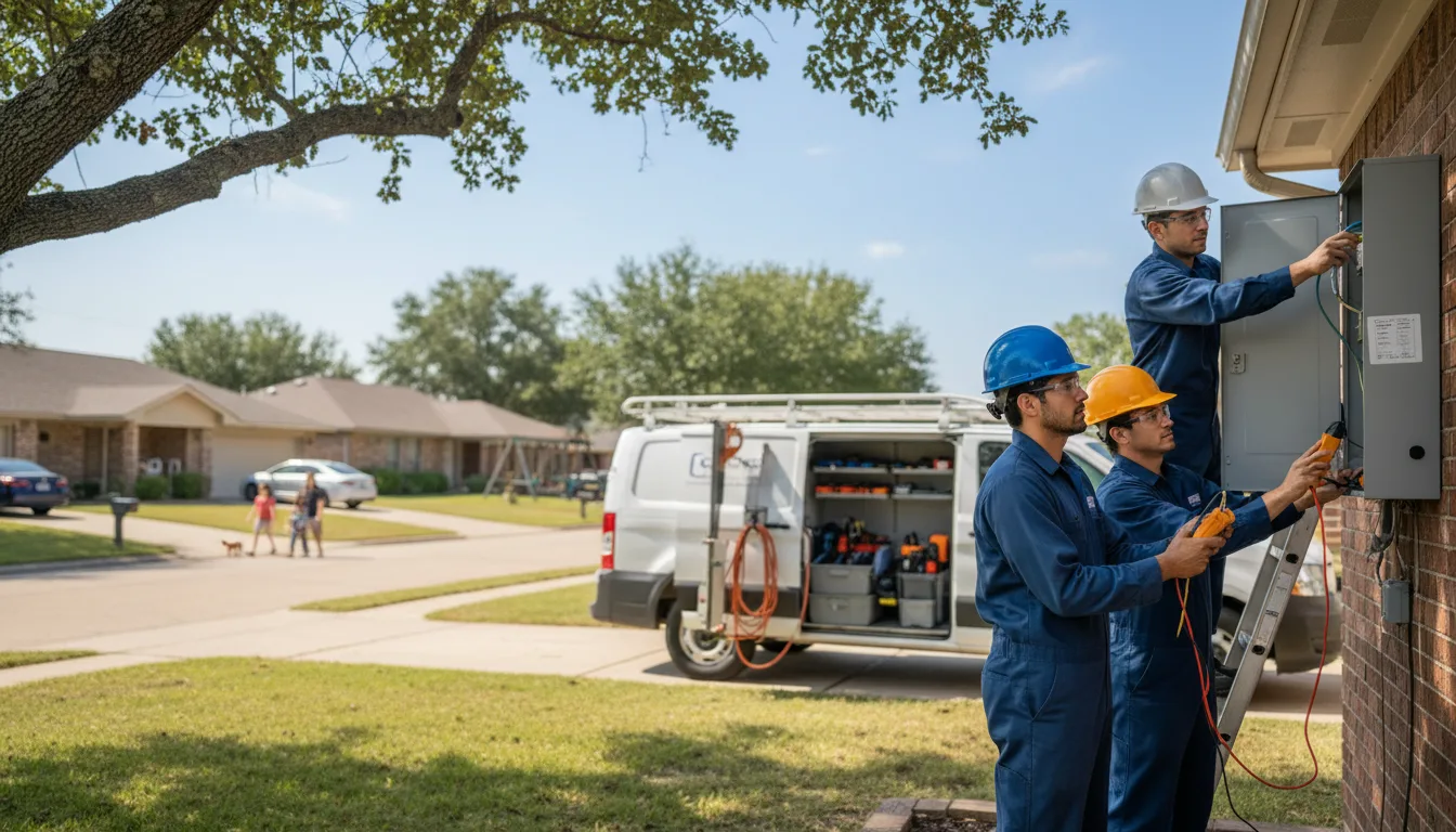 Certified electrician providing emergency electrical services in Eustis, NE